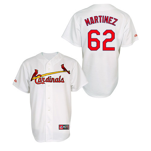Carlos Martinez #62 MLB Jersey-St Louis Cardinals Men's Authentic Home Jersey by Majestic Athletic Baseball Jersey
